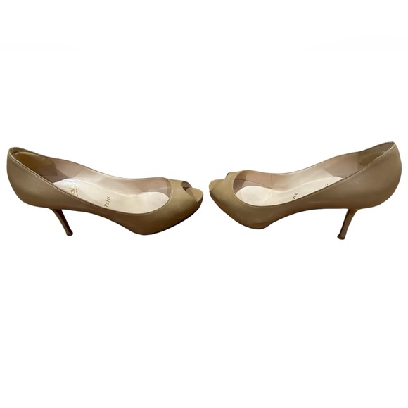 Christian Louboutin authentic Size 39 Beige Tan Mater Claude Kid 85mm - Picture 6 of 9